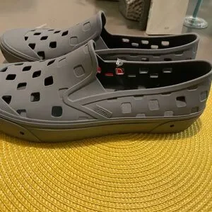 Vans Gray Perforated Slip-On Loafers Vans | Shoes | Vans Gray Perforated Slipon Loafers | Poshmark main image 3